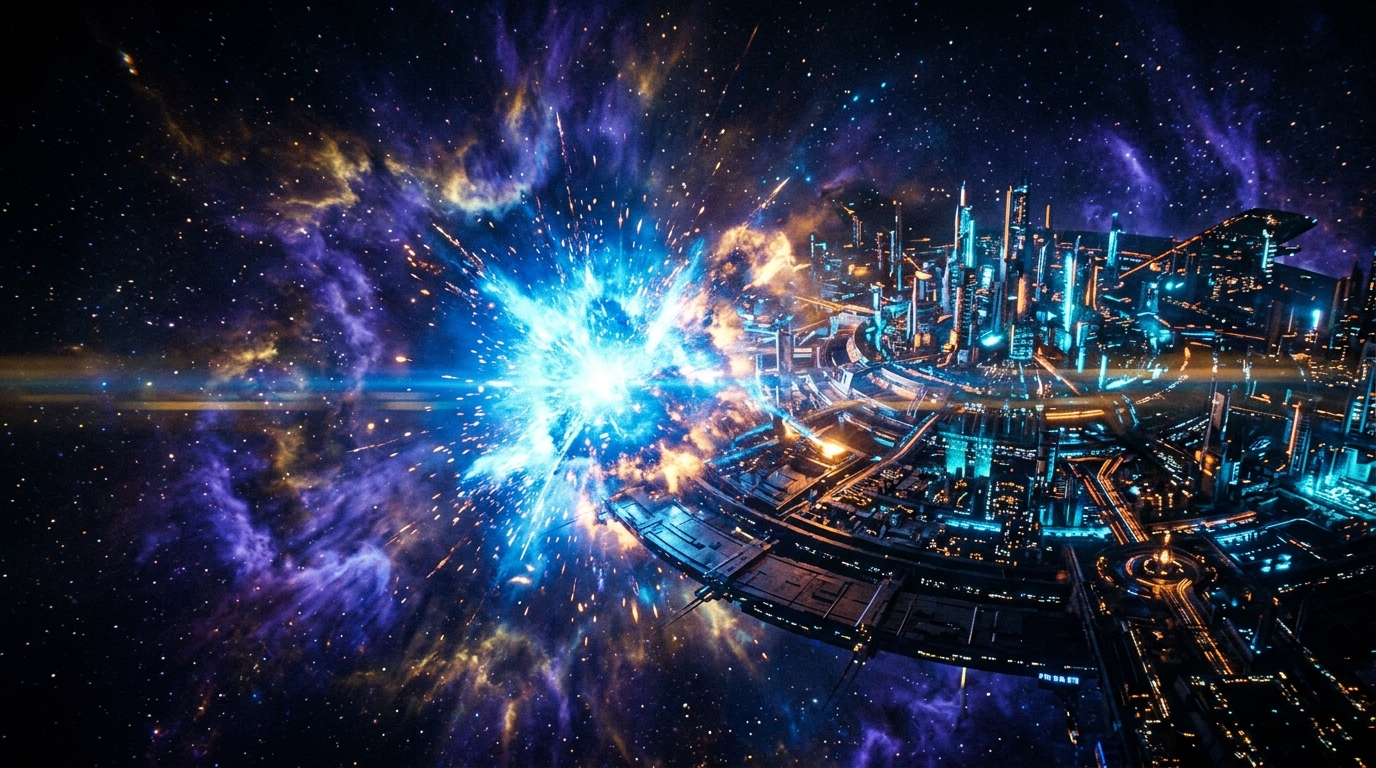 FlareSpark Cinematic Spark Expanding into Cosmos